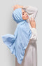 ROYAL SATIN SHAWL | BABY BLUE